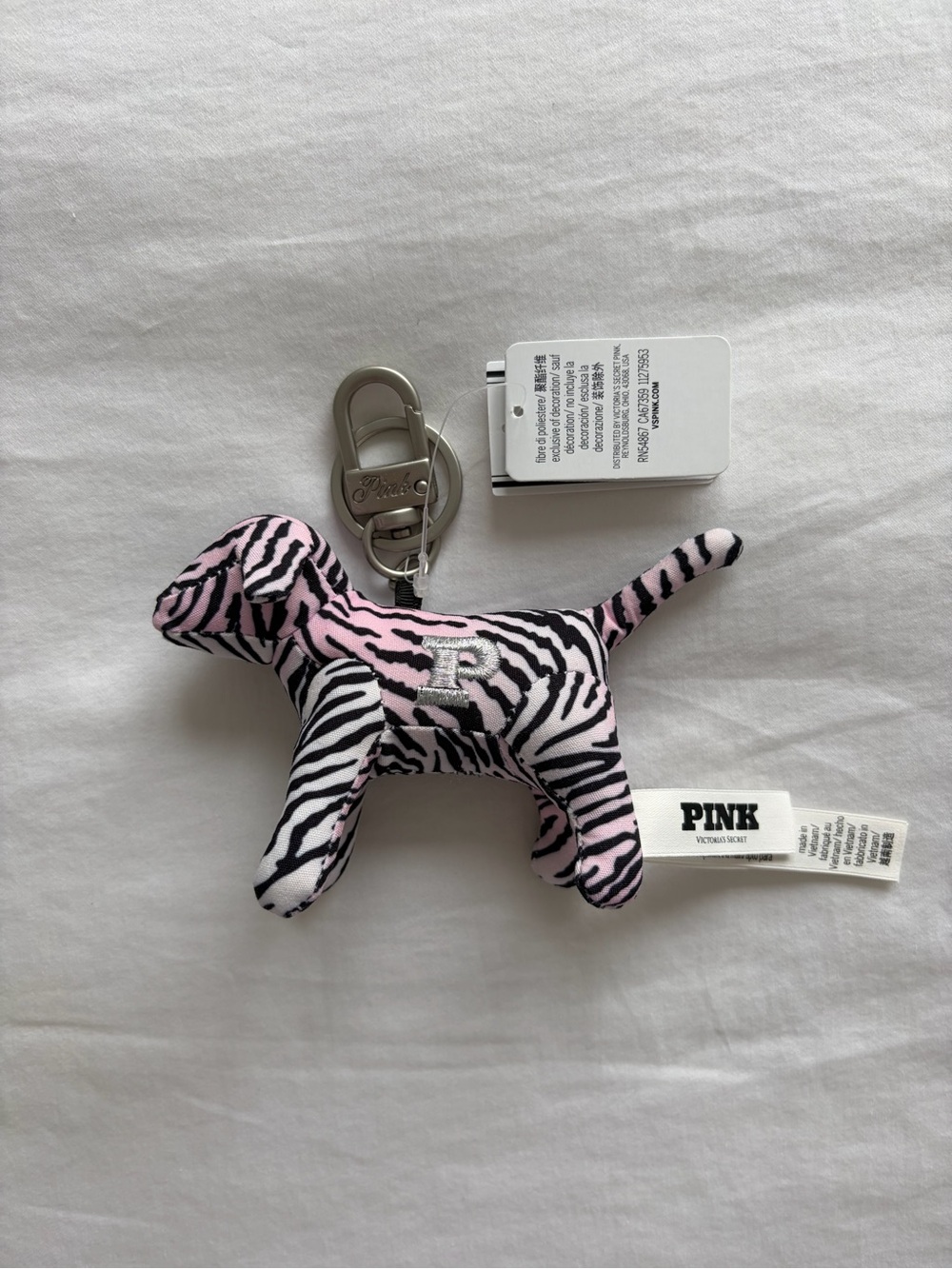 VS PINK Micro Dog Keychain Charm